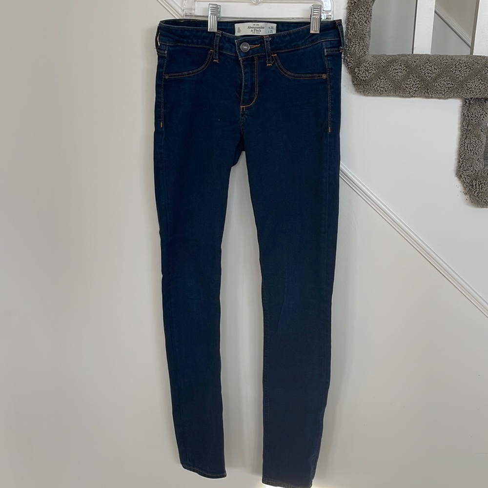 Abercrombie and Fitch dark wash skinny jeans
